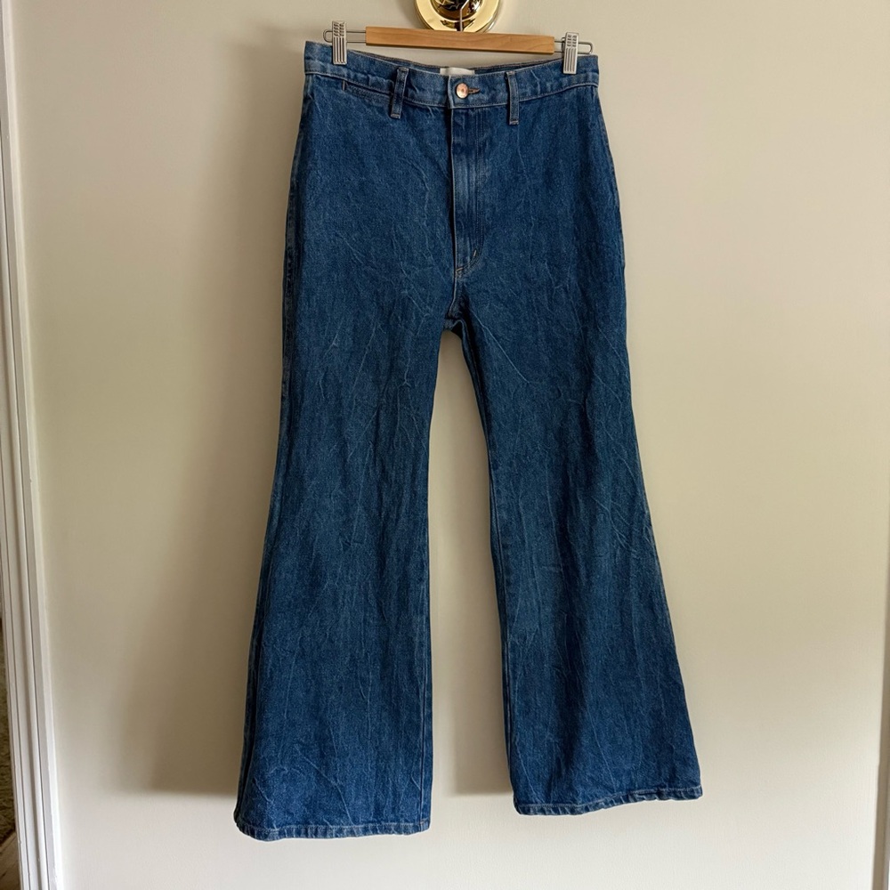 NWOT Doen Womens Vintage Melody High Rise Flare Denim Jeans Size 29